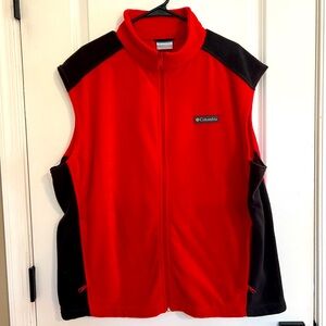 Men’s Columbia Fleece Full-Zip Vest, Size XL